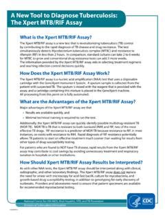 A New Tool to Diagnose Tuberculosis:The Xpert MTB/RIF Assay.